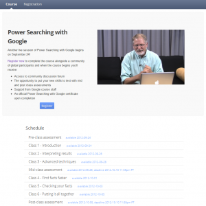 Power Searching with Google
