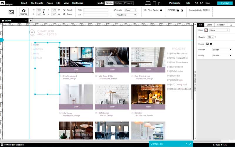 Diseño Web mediante plantilla